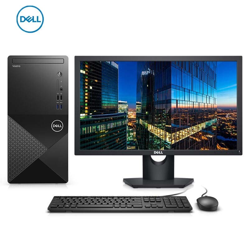 戴爾（DELL）成就Vostro3888 商用辦公家用臺式機(jī)電腦主機(jī) I5-10400/8G/256G/集顯